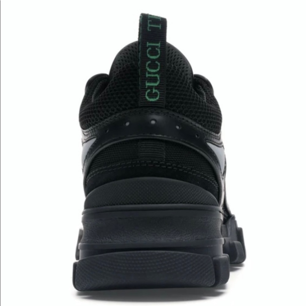 Gucci iconic flashtrek in black and gold. Size UK 10- runs US 10.5/11. - Picture 4 of 13